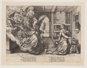 De Aankondiging door Hendrick Goltzius