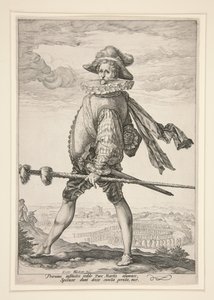 De kapitein van de infanterie door Hendrick Goltzius