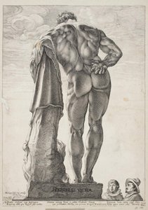 De Farnese Hercules door Hendrick Goltzius