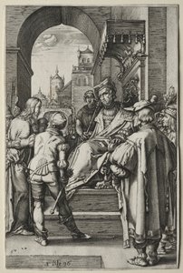 De Passie: Christus voor Pilatus door Hendrick Goltzius