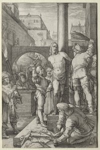 De Passie: De Geseling door Hendrick Goltzius
