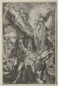 De Passie: De Opstanding door Hendrick Goltzius
