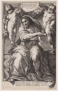 De profeet Jesaja door Hendrick Goltzius