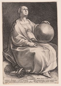 Urania, de Muze van de Astronomie, uit De Negen Muzen