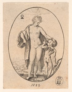 Venus en Cupido door Hendrick Goltzius