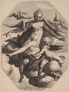 Venus en Cupido door Hendrick Goltzius