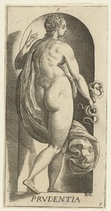 Voorzichtigheid door Hendrick Goltzius