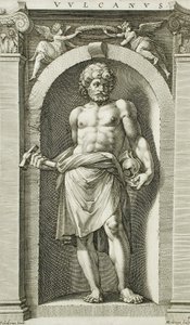Vulcanus door Hendrick Goltzius