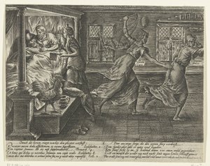 Wie procedeert, heeft slapeloze nachten door Hendrick Goltzius