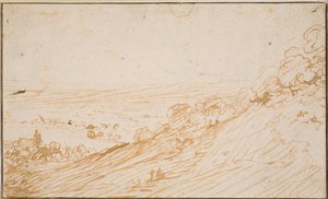 Landschap met Helling door Hendrick Goudt