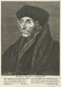 Portret van Desiderius Erasmus door Hendrick Lambertsz. Roghman