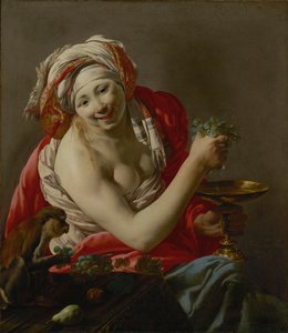 Bacchante met een Aap
