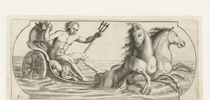 Neptunus op een strijdwagen