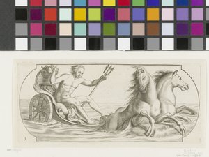 Neptunus op een strijdwagen