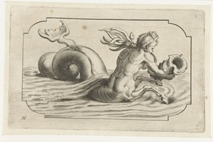 Zeepaard met een mannelijk bovenlichaam (Bouckje van Zeegoden en Godinnen) (series title)
