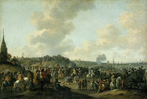 Het vertrek van Karel II van Engeland uit Scheveningen, 2 juni 1660 door Hendrick de Meijer
