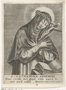 St Catharina van Siena door Hendrick van Schoel