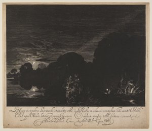 De vlucht naar Egypte door Hendrick von Goudt