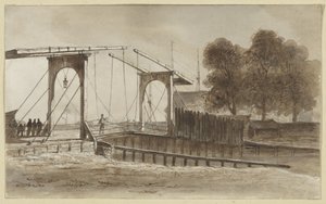 Ophaalbrug bij het Bikkerseiland te Amsterdam