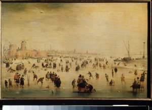 Schaatsers op het ijs