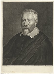 Portret van Albertus Huttenus door Hendrik Bary