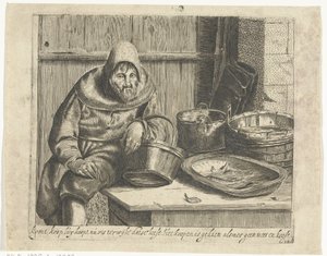Visverkoper door Hendrik Bary