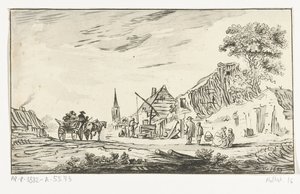 Dorpsgezicht door Hendrik Busserus