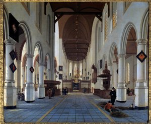 Kerkinterieur (Oudekerk in Delft?)
