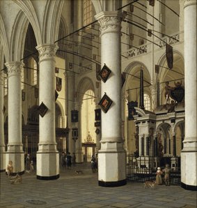 Interieur van de Nieuwe Kerk, Delft