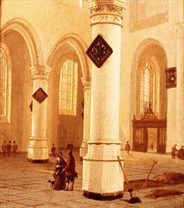 Interieur van een Kerk