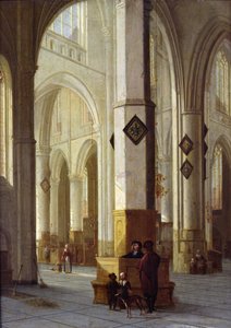 Interieur van de Sint-Bavokerk, Haarlem, c.1611-12