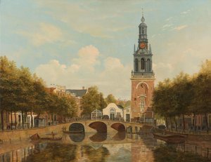 De Torensluis en de Jan Roodenpoortstoren in Amsterdam