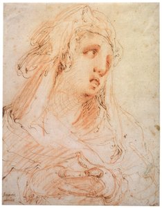 Een jonge vrouw Maria Magdalena, eind 16e of begin 17e eeuw door Hendrik Goltzius
