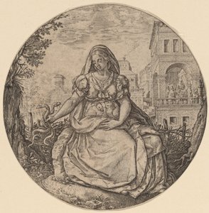Allegorie van Voorzichtigheid door Hendrik Goltzius