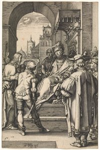 Christus voor Pilatus door Hendrik Goltzius