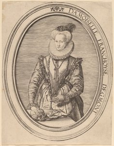 Françoise van Egmond door Hendrik Goltzius