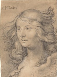 Hoofd van een sirene door Hendrik Goltzius