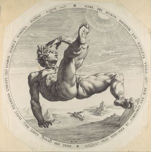 Icarus, uit De Vier Schandvlekken, 1588