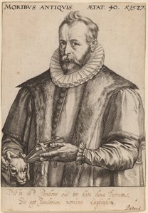 Justus Lipsius door Hendrik Goltzius