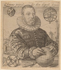 Nicolaus Petri van Deventer door Hendrik Goltzius