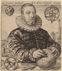 Nicolaus Petri van Deventer door Hendrik Goltzius