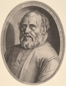 Portret van Dirck Volckertsz. Coornhert door Hendrik Goltzius