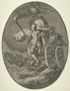 Zeven godheden: Nox Nacht, 1588-1590 door Hendrik Goltzius