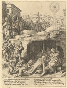 De Aanbidding der Wijzen, ca. 1585 door Hendrik Goltzius