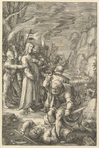 Het verraad van Christus, uit De passie van Christus, 1598 door Hendrik Goltzius