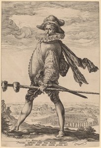 De Kapitein van de Infanterie door Hendrik Goltzius