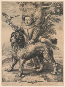De hond van Goltzius door Hendrik Goltzius