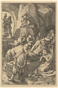 De Graflegging, uit De Passie van Christus door Hendrik Goltzius