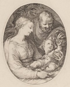 De Heilige Familie door Hendrik Goltzius