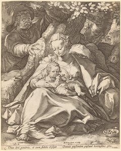 De Heilige Familie Onder een Kersenboom